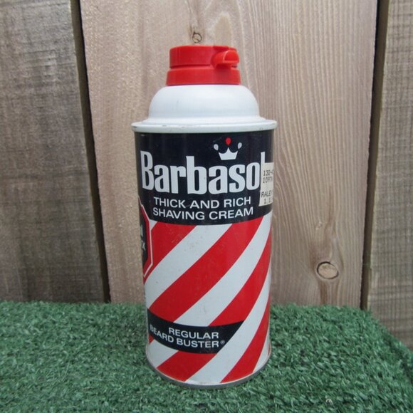 NOS Barbasol Thick & Rich 11 oz Shaving Cream Regular Beard Buster Jurassic Park